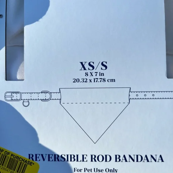 Borrowed & Blue 'Dog of Honor' White Gold Embroidered Dog Bandana - Picture 3 of 5